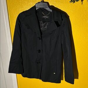 Ellen Tracy Black Women's Tailored Button Jacket